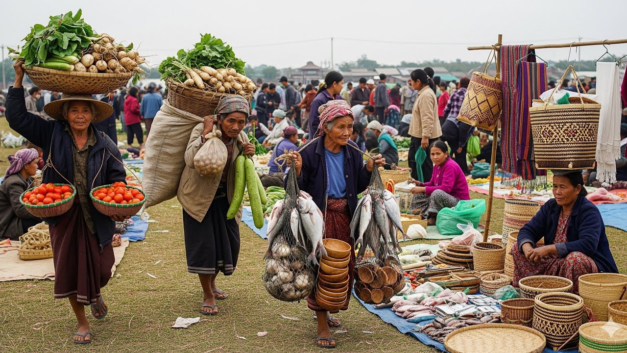 Hidden Poverty in Vietnam’s Mountain Market | Real Local Life & Traditions
