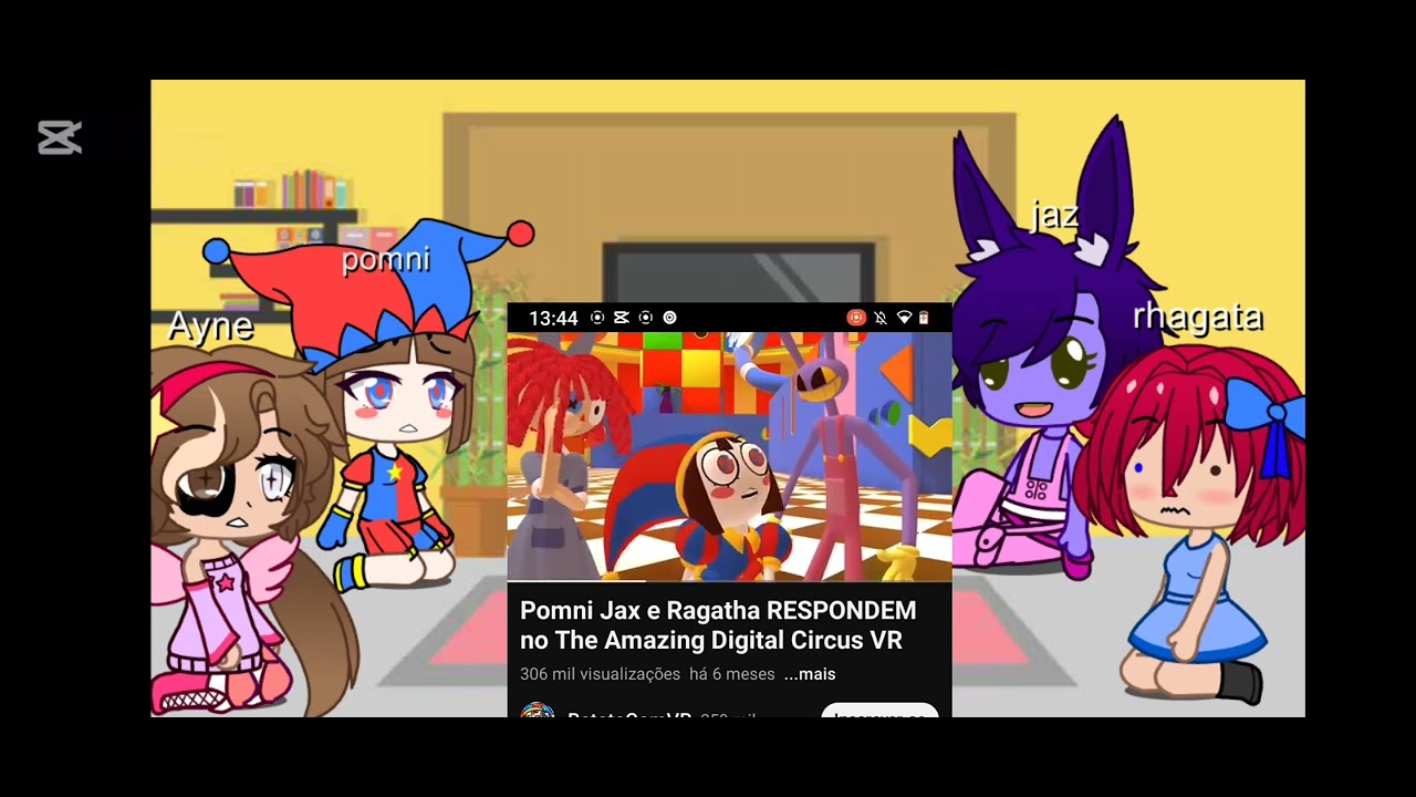 reagindo a digital circulos VR com a rhagata,jaz e pomni ❤️#gacha #MyLirrouPoney