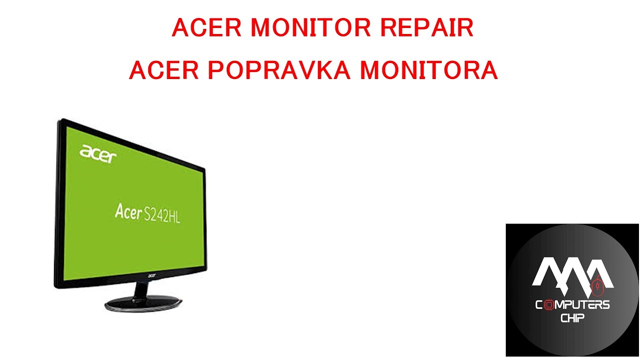 ACER MONITOR REPAIR/ POPRAVKA ACER S242HL MONITORA