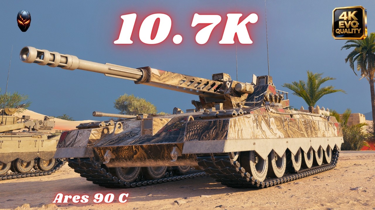 Ares 90 C  10.7K Damage & 10K Dmg World of Tanks #wot