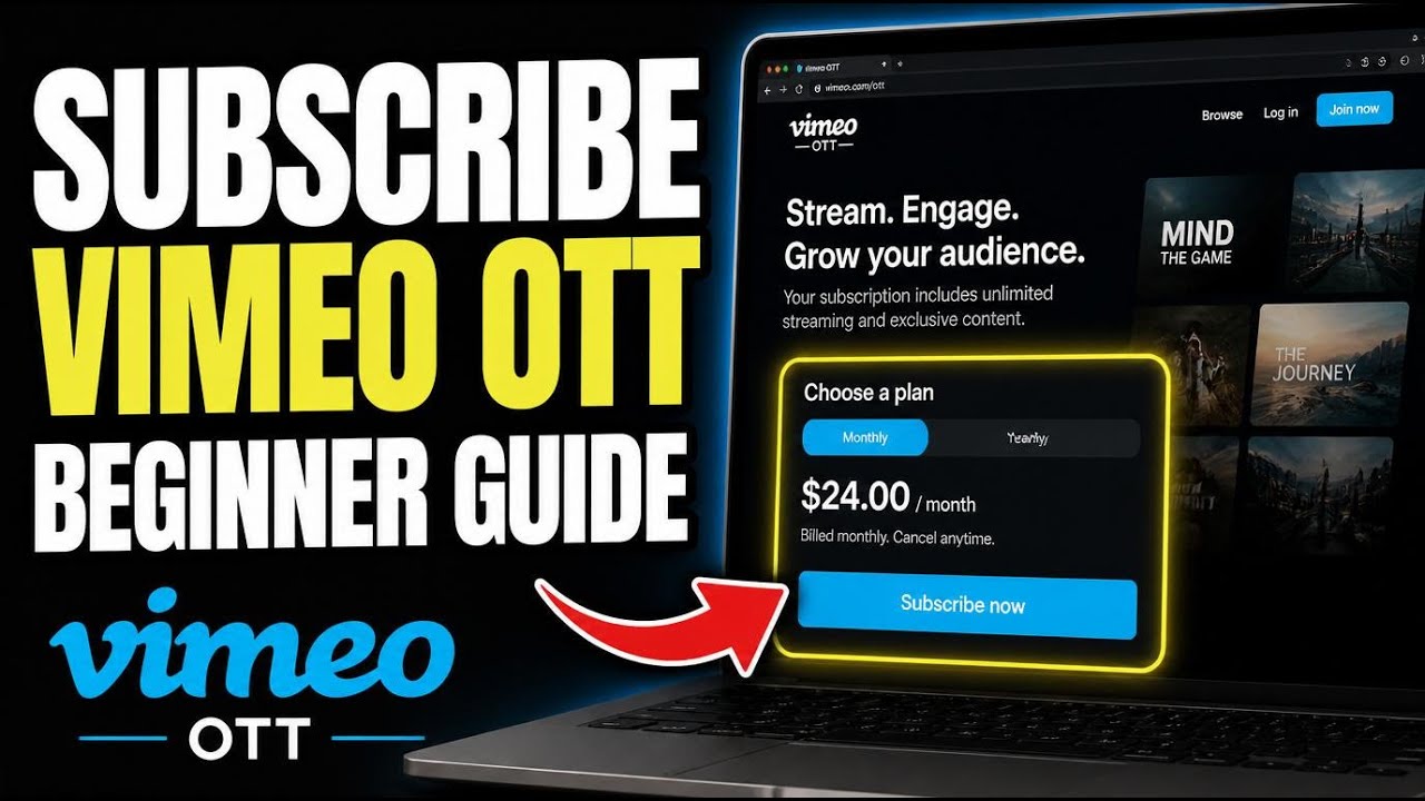 How to subscribe to Vimeo OTT for creator-style content strategy - Beginner Guide