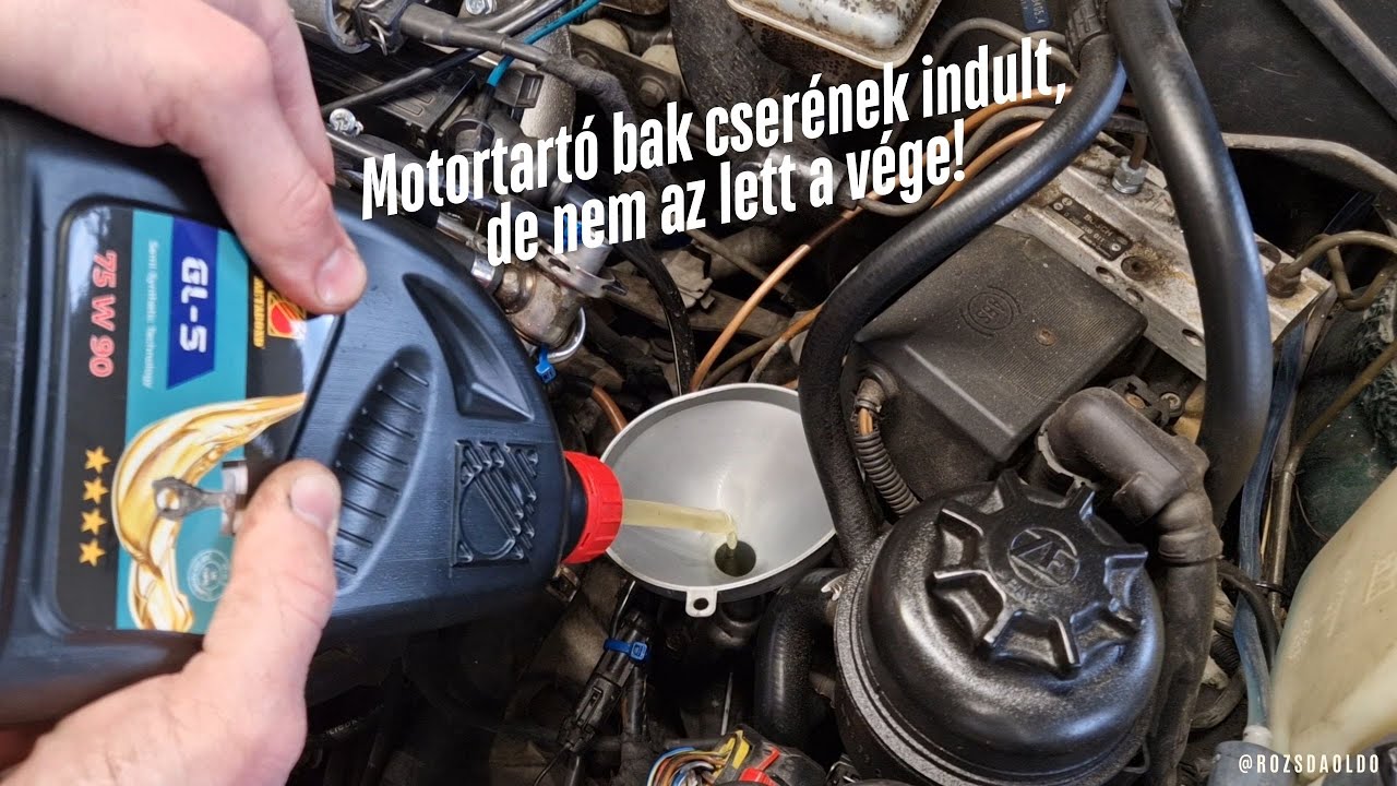 Motortartó bak cserének indult, de nem az lett a vége! Calibra C20NE váltóolaj csere