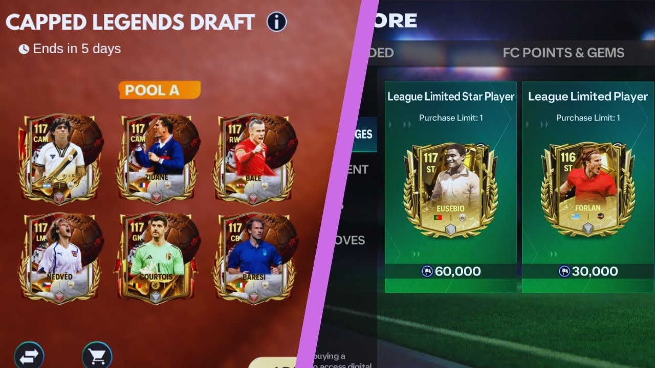 Capped Legends & League Exchange Leaks & Concepts | FC Mobile