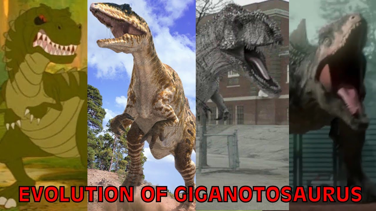 Evolution Of Giganotosaurus In Movies, TV Shows, Documentaries, & Games