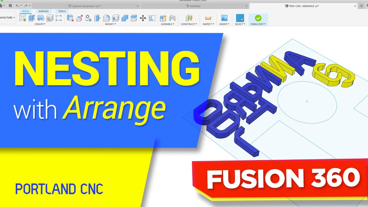 Nesting in Fusion 360 + Manufacturing Model Preview