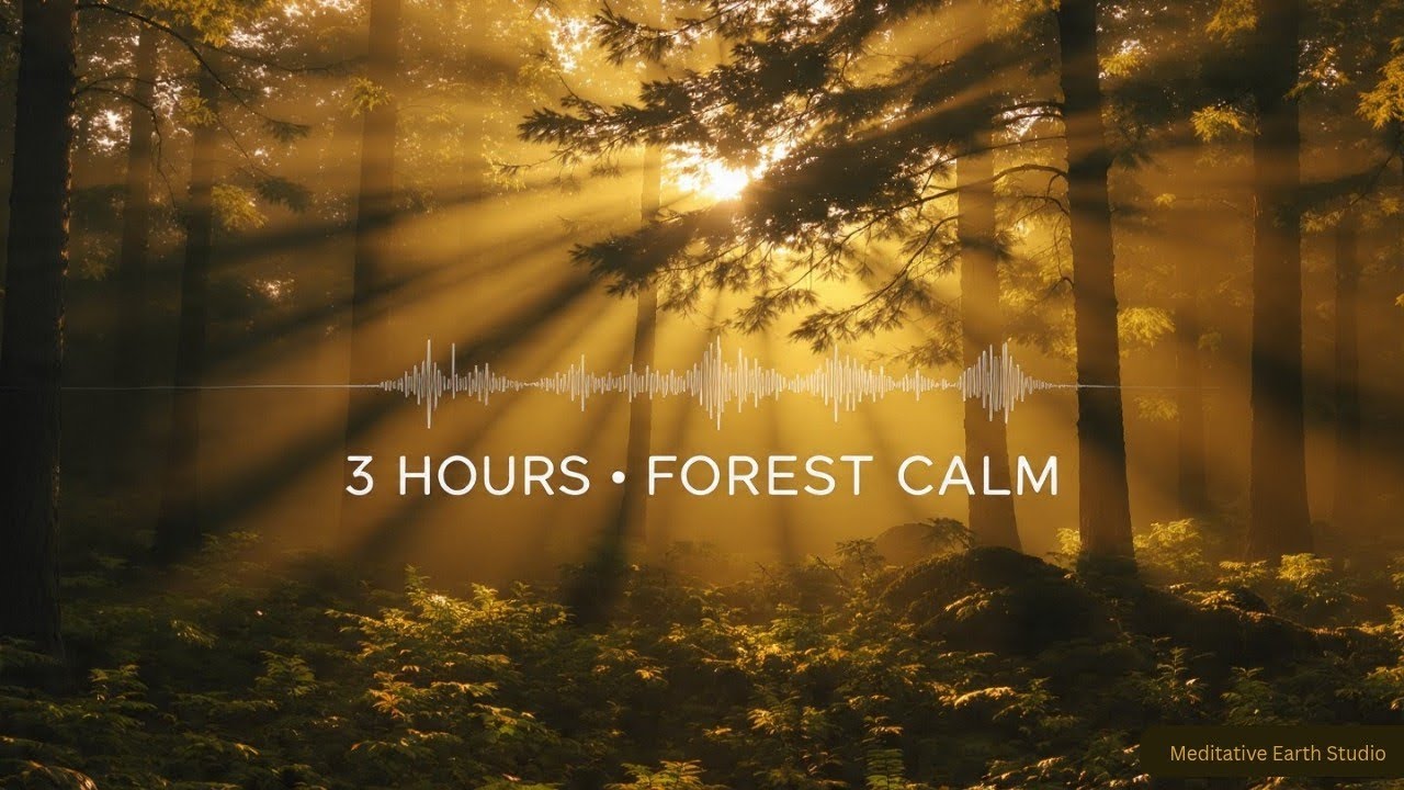 3 HOURS 🌿 Forest Morning Calm | Gentle Ambient Music for Peace, Focus & Meditation