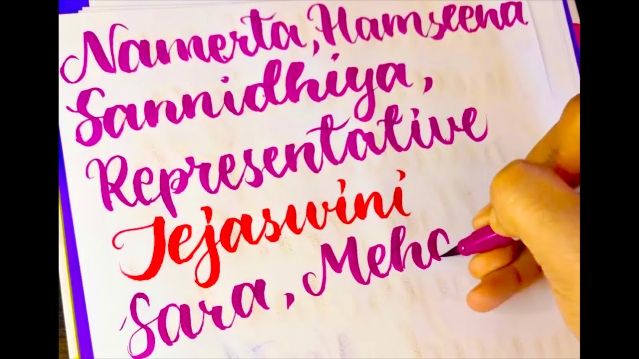 ✨ Beautiful Calligraphy Live Now | Real-Time Lettering Art