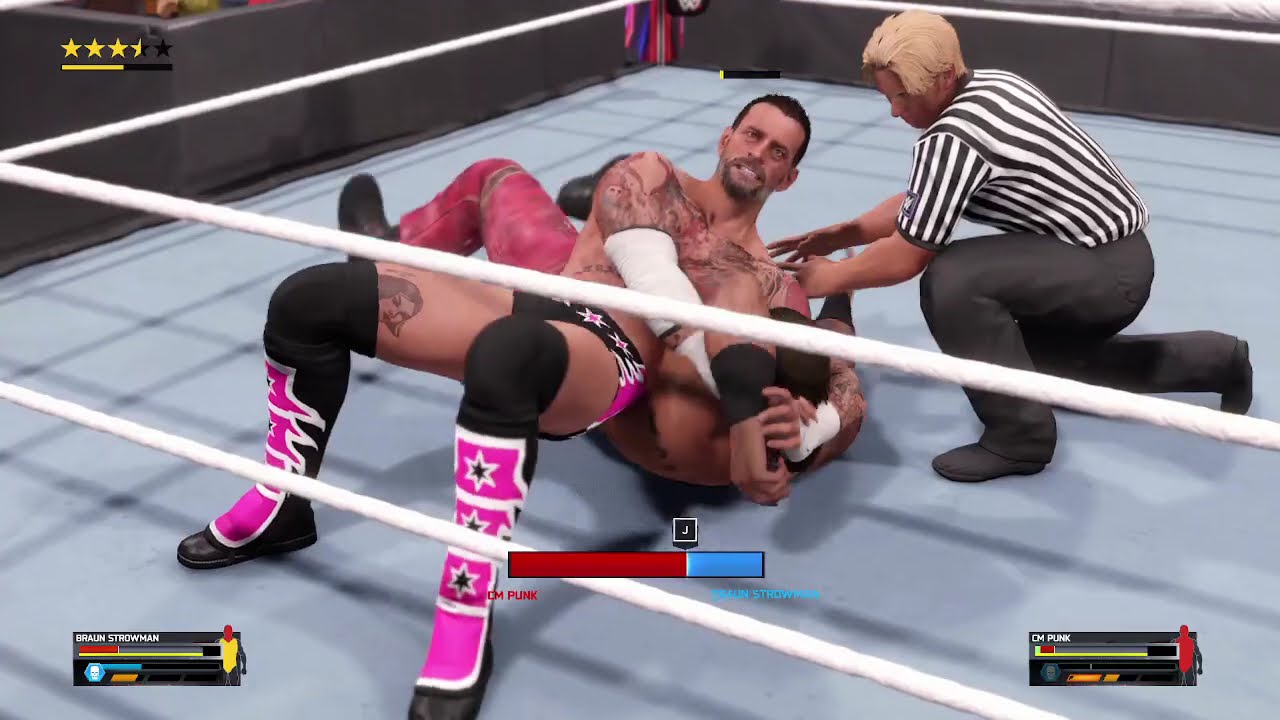 Braun Strowman Vs CM punk and Randy Orton Vs CM punk in WWE 2K25!