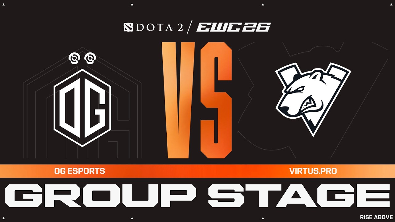 OG Esports vs. Virtus.pro | Dota 2 at EWC 26 &ndash; Group Stage &ndash; Group D - VOD