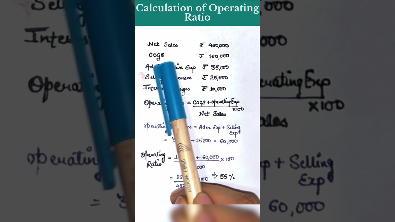 Operating ratio kaise nikalein | ratio analysis class 12 | operating ratio formula