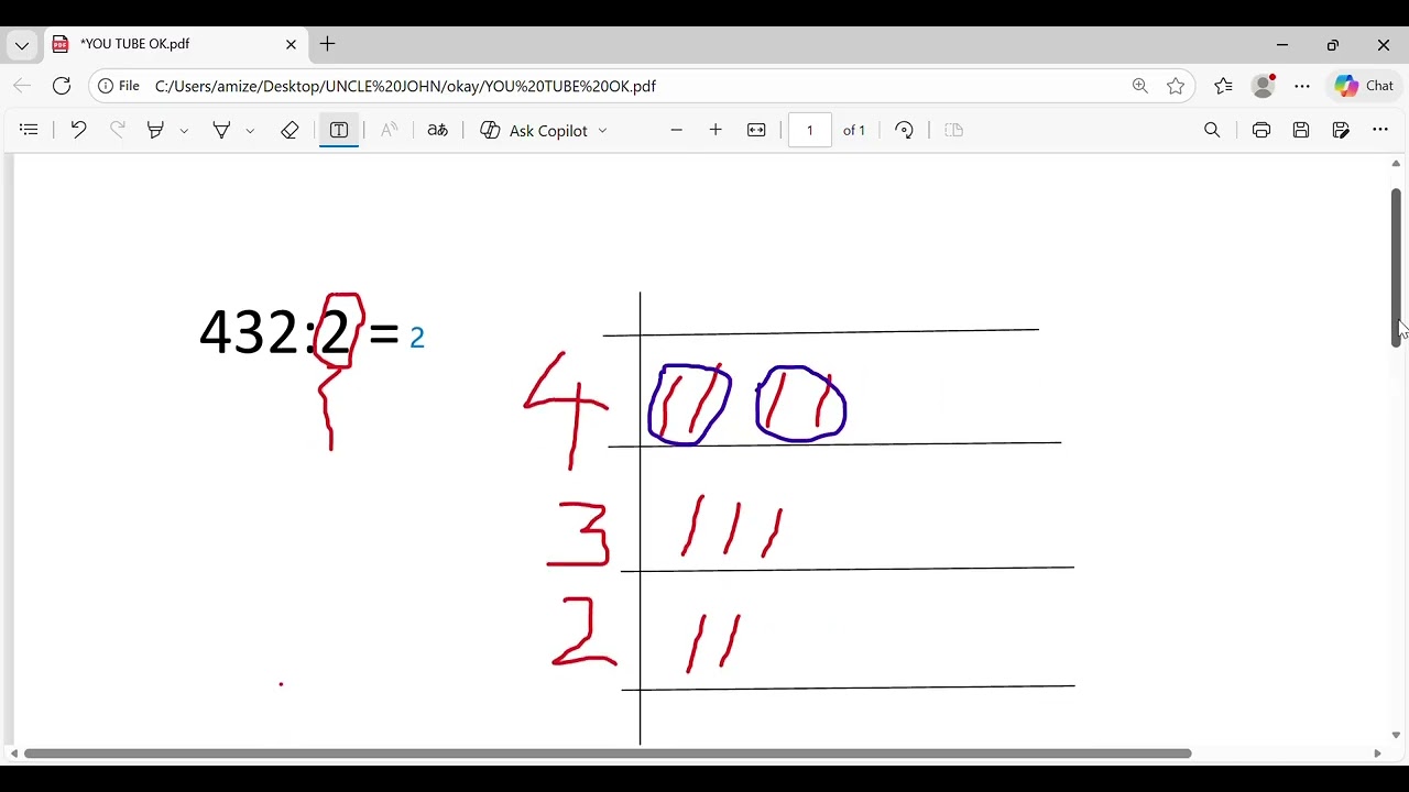 A SIMPLE METHOD OF DIVIDING NUMBERS 