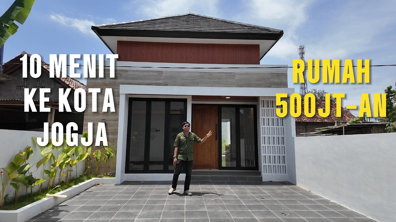 Rumah Cantik Minimalis Estetik dengan Atap Limasan 500 Jutaan Dekat Kota Jogja | Dijual Rumah Jogja