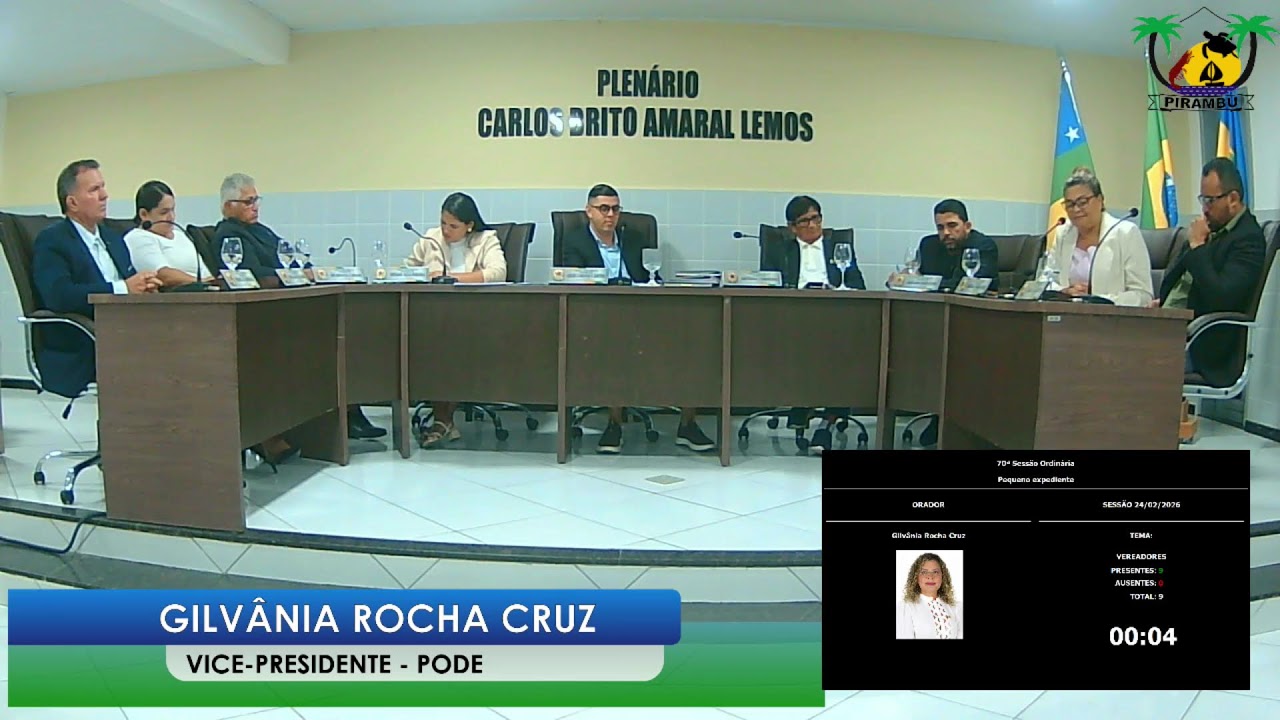 70ª Sessão Ordinária - 24 de fevereiro de 2026