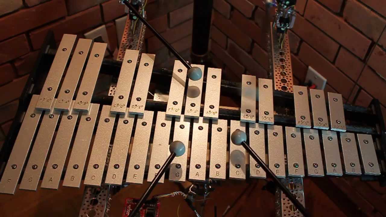 Robot Glockenspiel Performs Popcorn