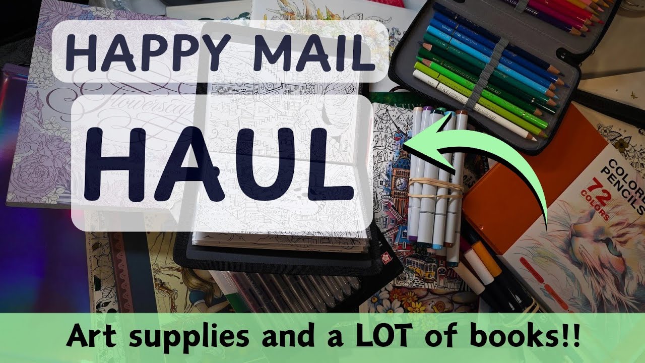 Huge Happy Mail Haul I Wasn't Expecting | Adult Coloring
