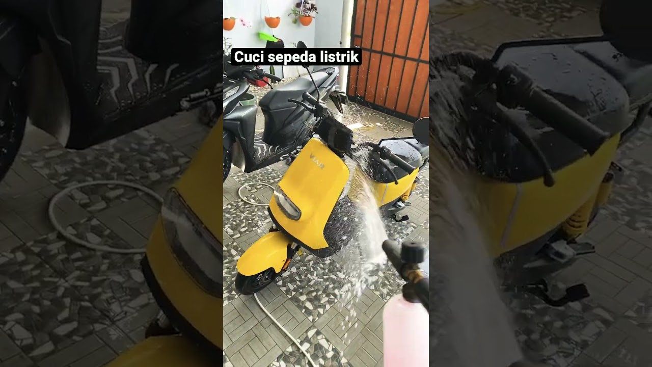 Cuci Steam Sepeda Listrik Viar #viar #sepedalistrik #motorlistrik