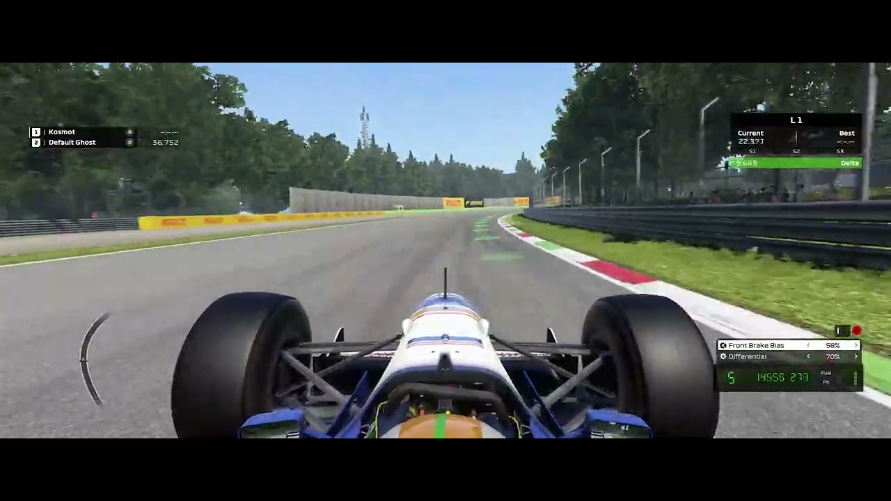 1996 Williams Monza hot lap fumbled