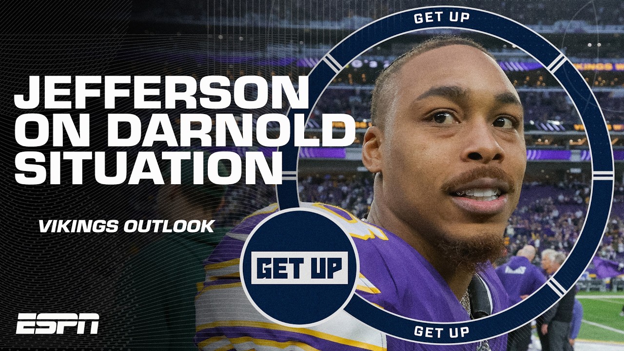 Justin Jefferson spoke on the Vikings letting Sam Darnold go 😯 | Get Up