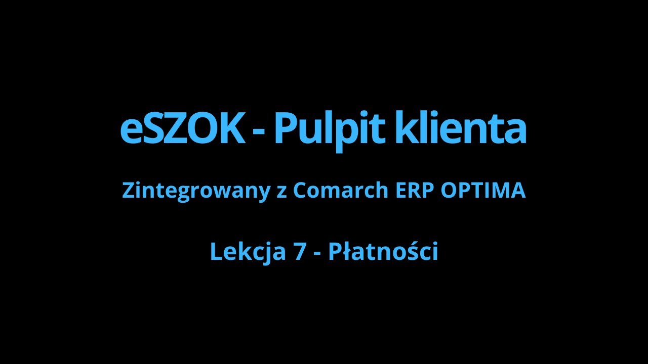 eSZOK BR by CTI - Płatności