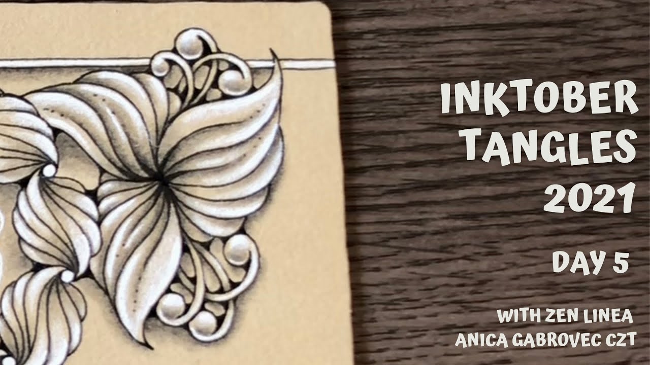 Inktober Tangles 2021 • Day 5 • Ayame