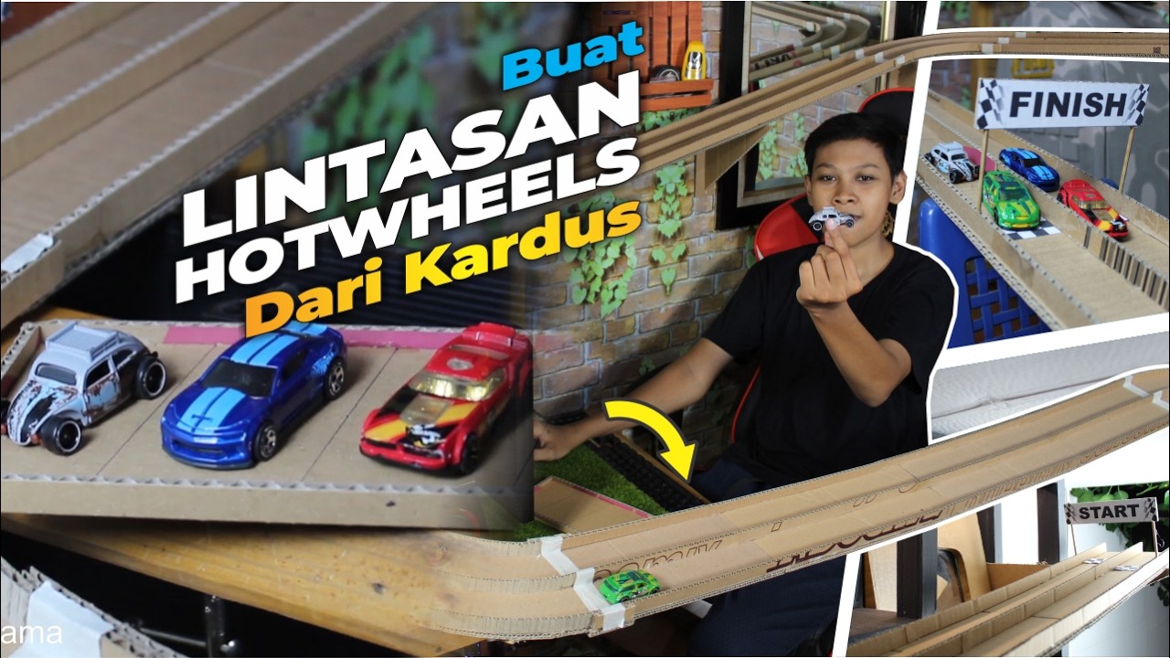 Cara Membuat Lintasan HotWheels Dari Kardus Bekas