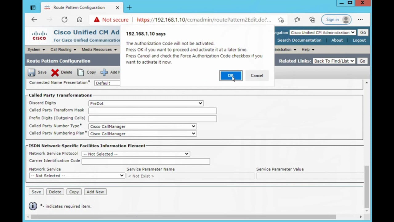 CUCM Partition and CSS Configuration