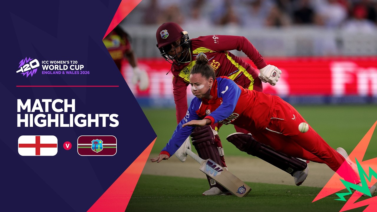 England v West Indies | Match Highlights | Women's #T20WorldCup 2026