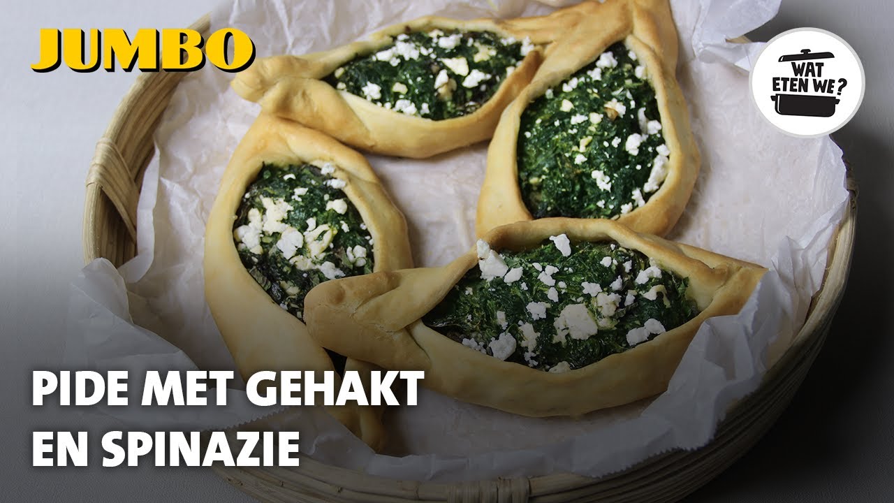 Wat eten we? Pide met gehakt en spinazie