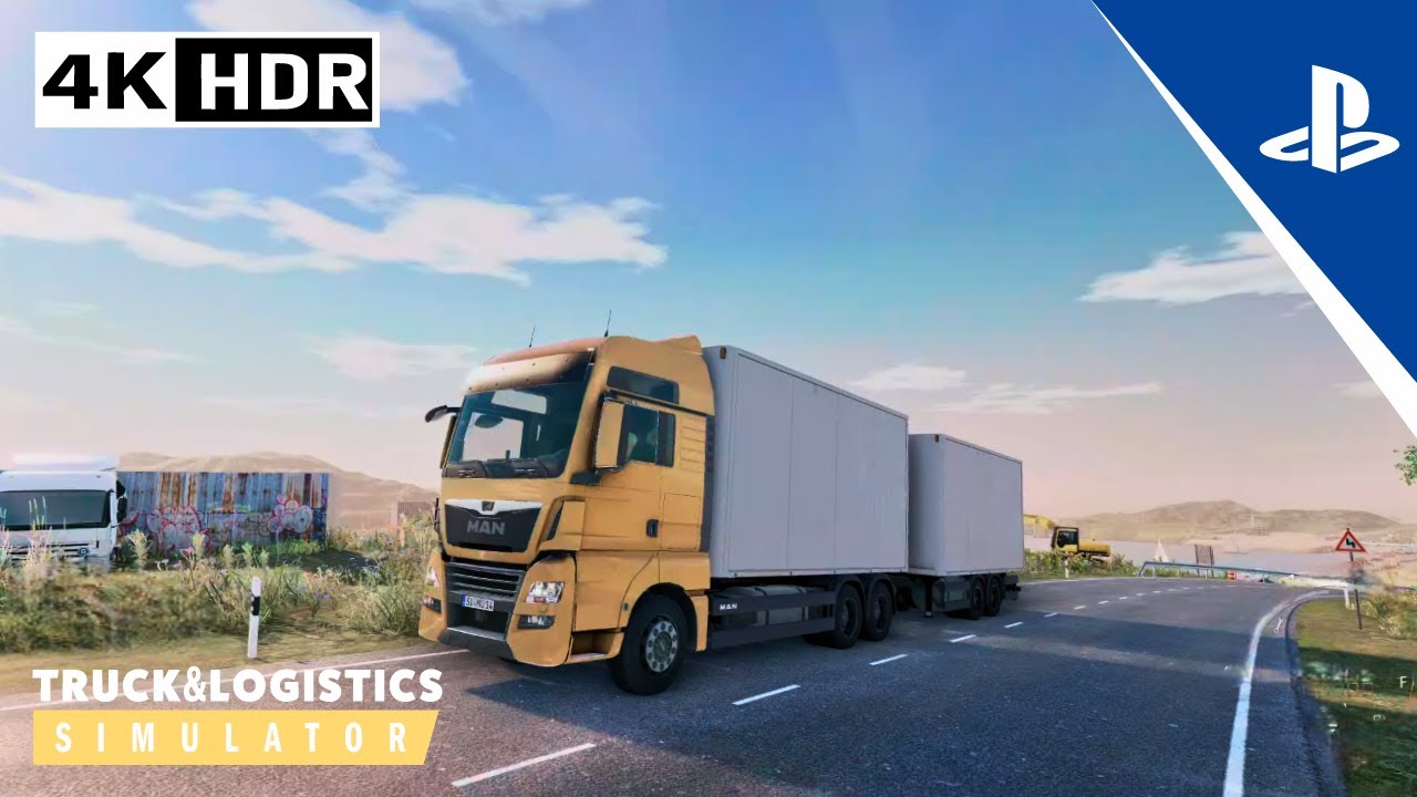 Driving MAN Truck With Double Trailer | THUSTMASTER T300 | Truck & Logistics Simulator | PS5 | 4K