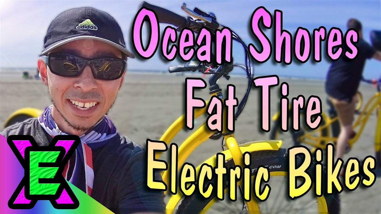 Renting Fat Tire E-Bikes At Ocean Shores, Washington