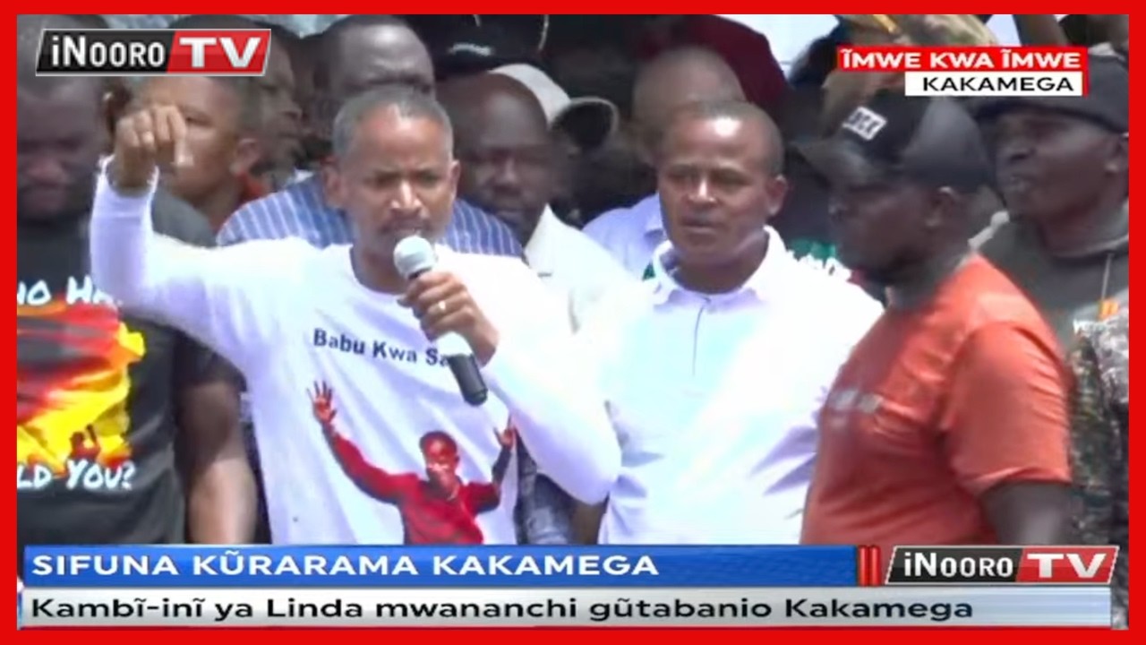 Kĩrĩndĩ kĩnene kwĩyumĩria Kakamega wamũkĩra Edwin Sifuna, Babu Owino na atongoria angĩ