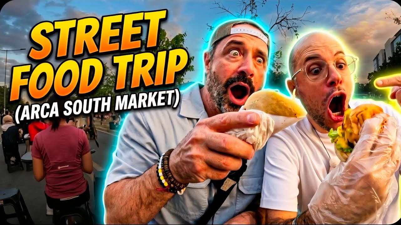 $2 ONLY FOOD CHALLENGE in a PHILIPPINE FOOD PARK | With a Famous Foreign Vlogger!