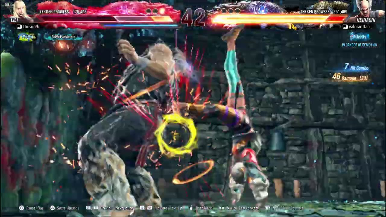 Lili vs Heihachi - 21 Dan vs 23 Dan