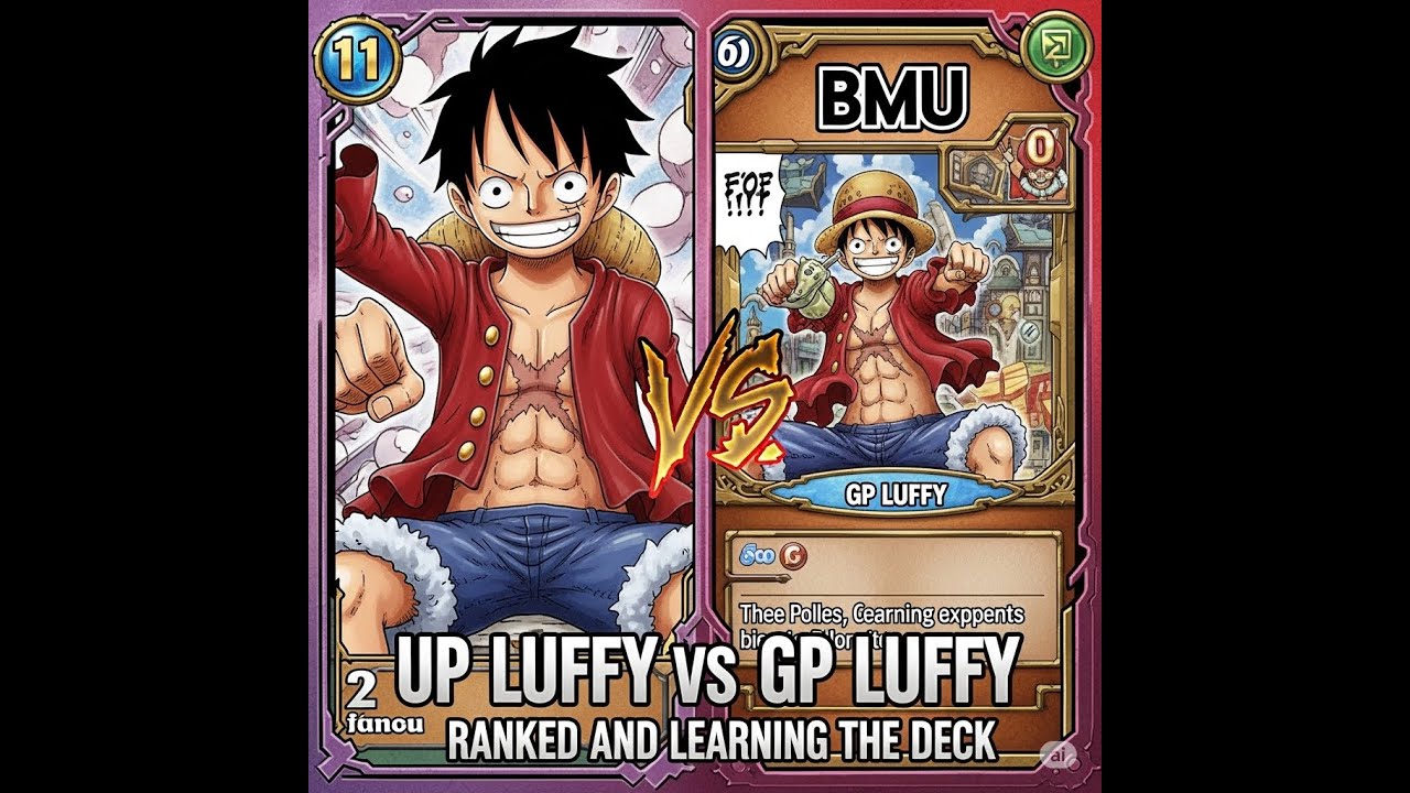 UP Luffy Vs GP Luffy  -  Ranked and Learning the deck