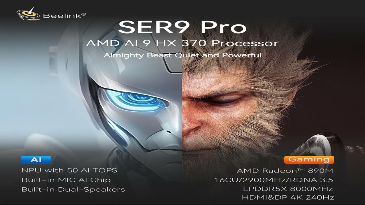 Лучшее предложение: Мини-ПК Beelink SER9 Pro AI | AMD Ryzen AI 9 HX 370