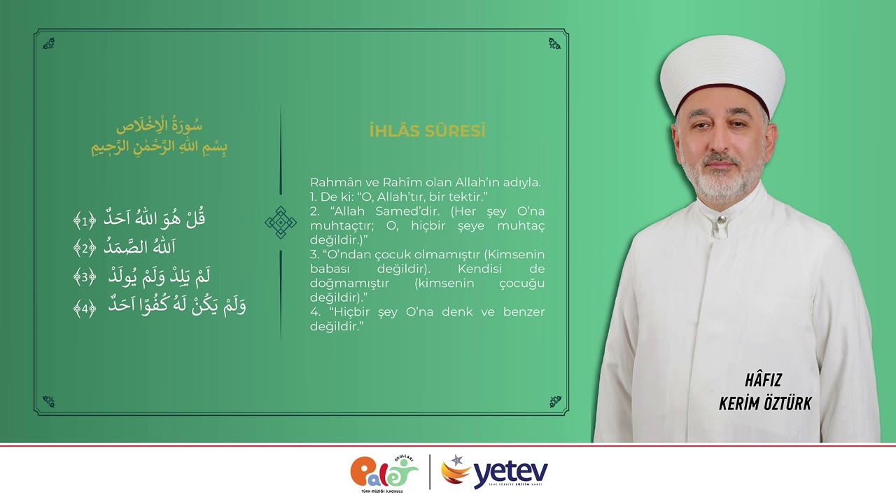 İHLÂS SÛRESİ