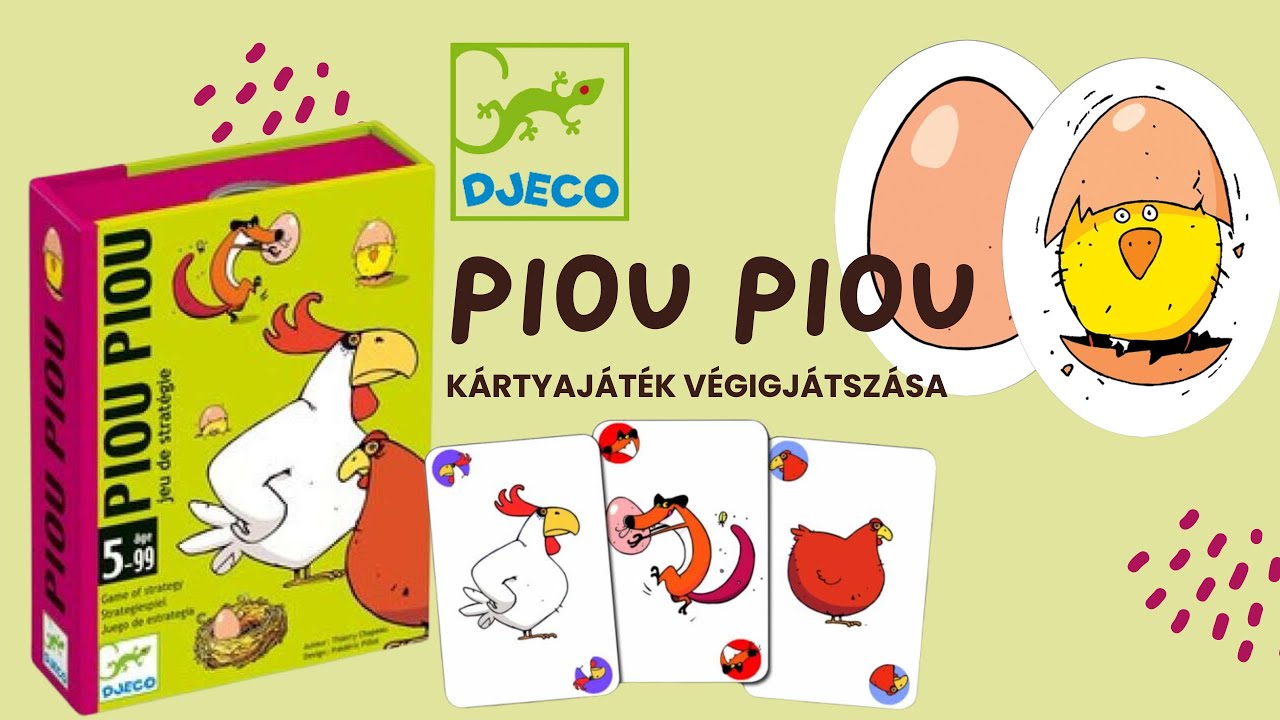 Djeco Piou Piou kártyajáték - így játszd végig! | okosjatek.hu