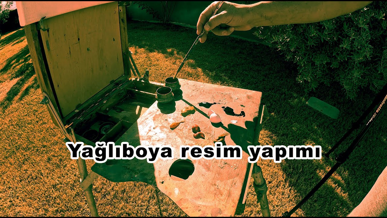 Yağlıboya resim yapımı