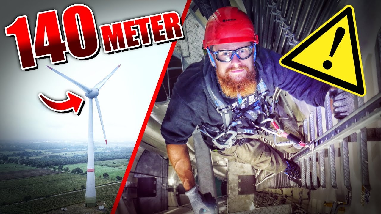 Auf 140 METER Windrad geklettert - ENERCON | Fritz Meinecke