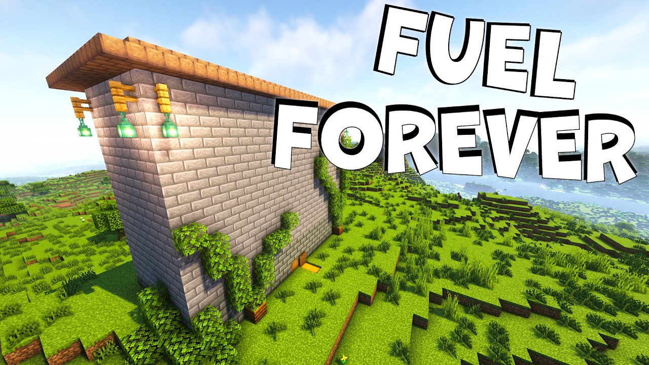Easy Survival Fuel Farm In Minecraft Layer-by-Layer Tutorial