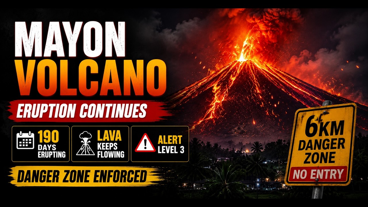 Philippines' Mayon Volcano Eruption : Volcanoes: Earth's Fiery Wonders