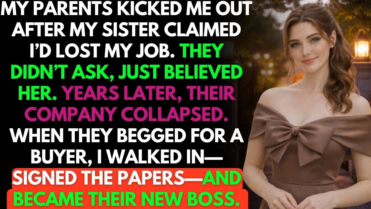 My Parents Kicked Me Out When My Sister Said I Lost My Job—Never Knowing I’d Later Own Their Company