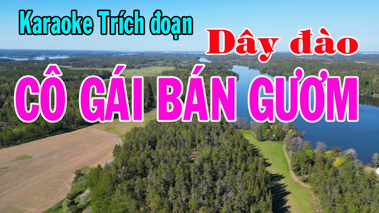 Karaoke trích đoạn CÔ GÁI BÁN GƯƠM -  DÂY ĐÀO