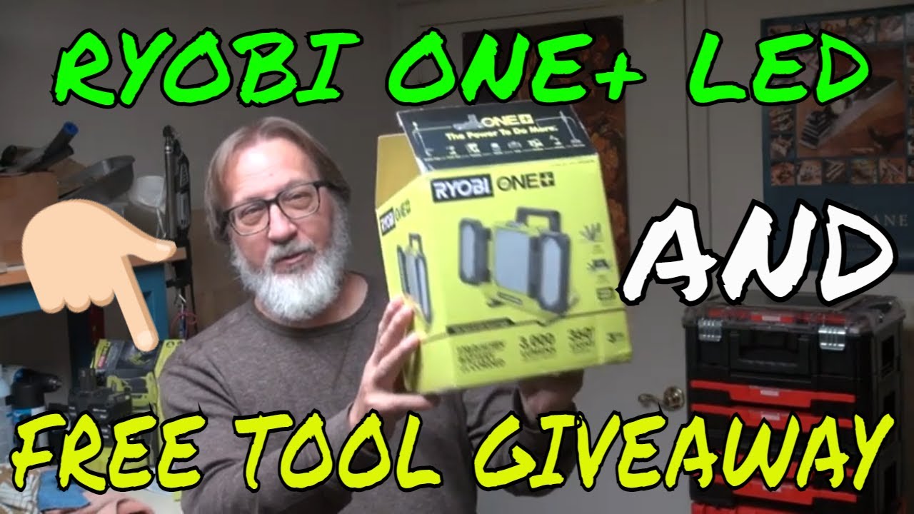 FREE TOOL GIVEAWAY and Ryobi 3000 Lumens LED Light