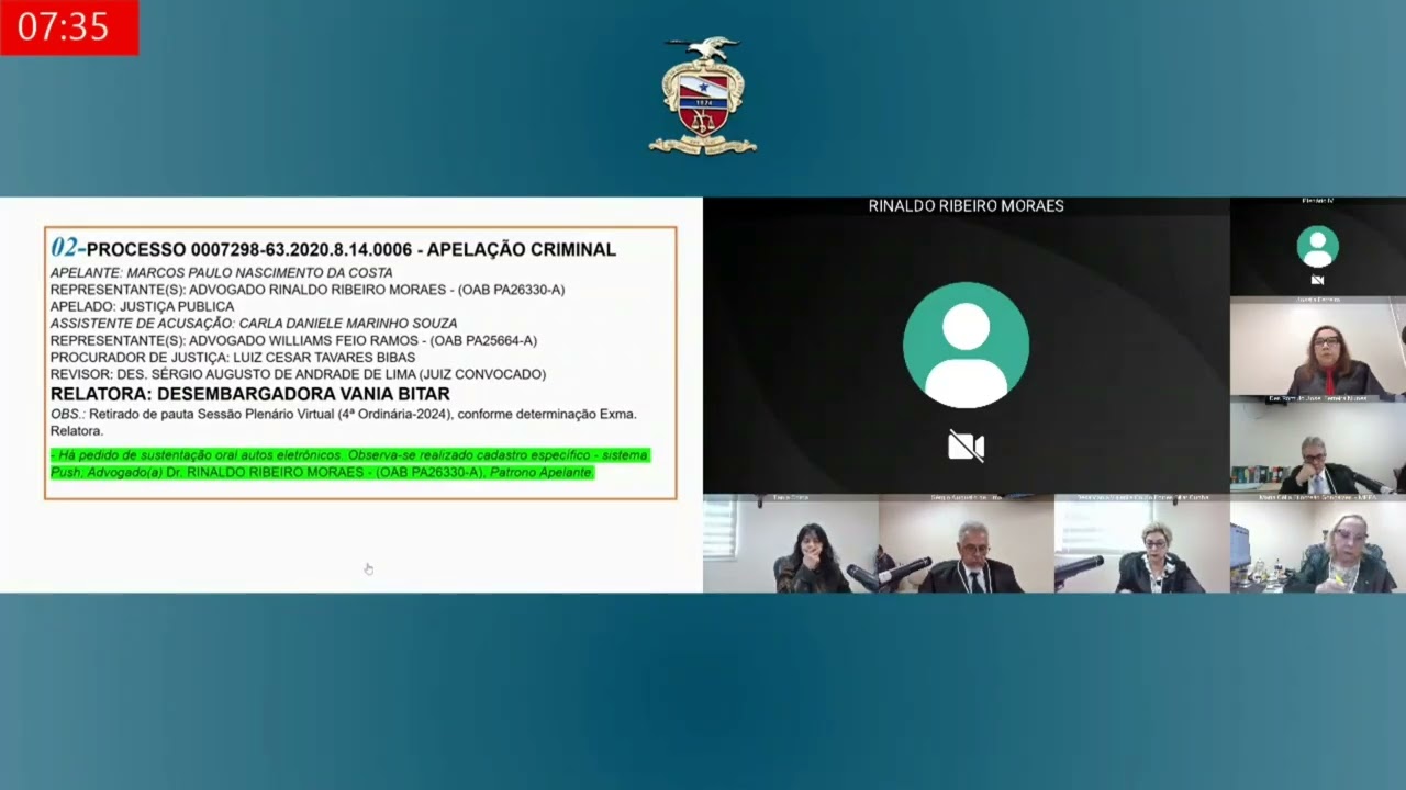 Dr. RINALDO (zap91991314449), Ph.D -  Recurso de Apelação. TJPA. N 122 