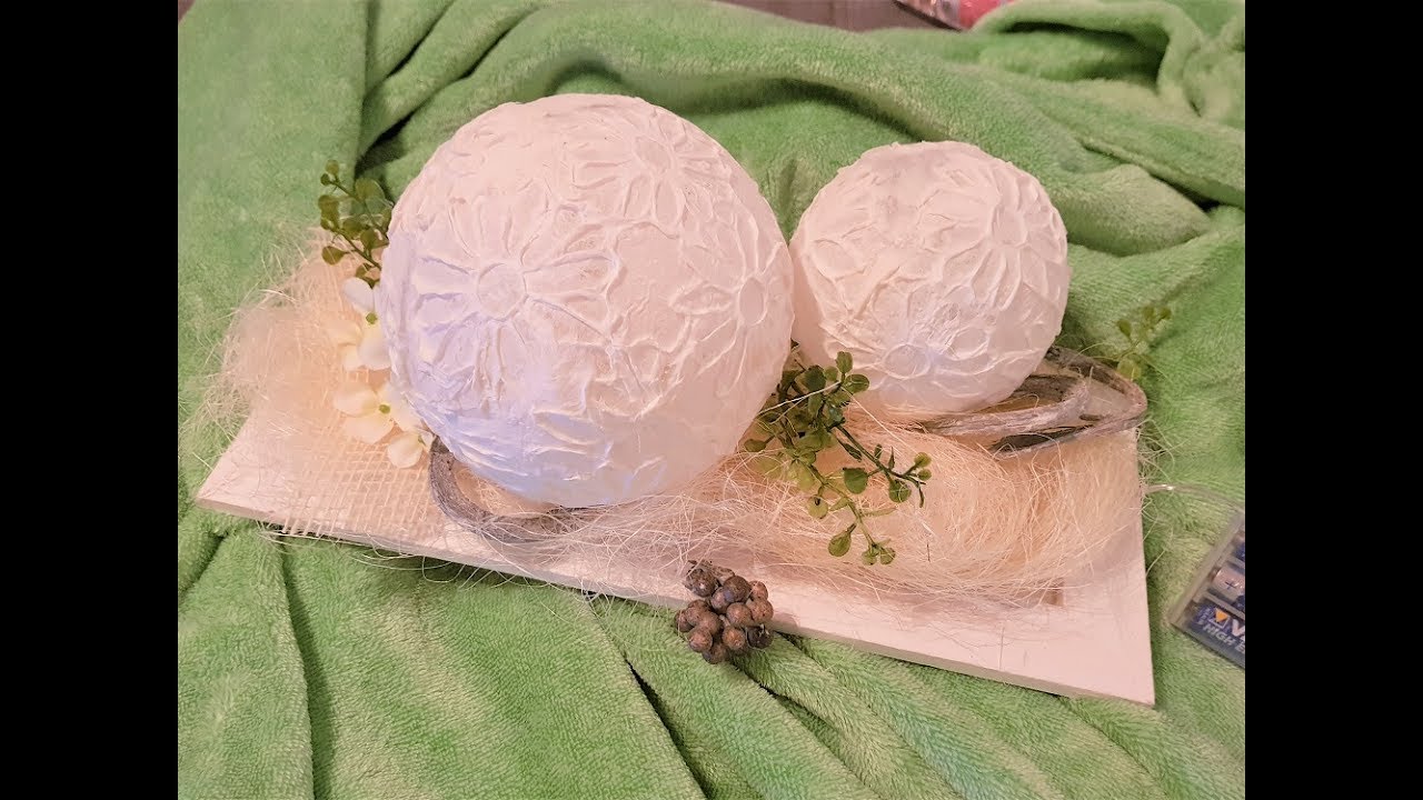 LeuchtKugel /Tischdeko DIY/Watch me Craft/floristik thoene