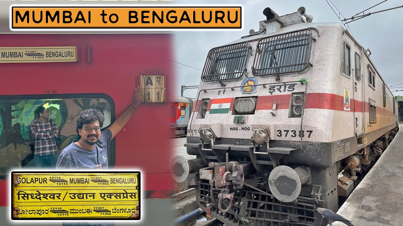JOURNEY | UDYAN EXPRESS | MUMBAI TO KSR BENGALURU | FULL JOURNEY | INDIAN RAILWAYS