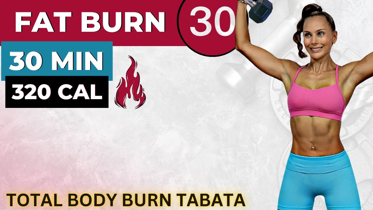30-MIN LOW-IMPACT INTENSE TABATA WORKOUT + ABS (metabolic weight loss, lean muscle) / FAT BURN 30 #4
