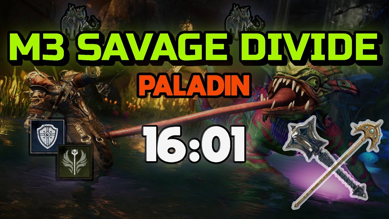 Tank+Heal at the same time in New World ! - M3 Savage Divide Speedrun - 16:01