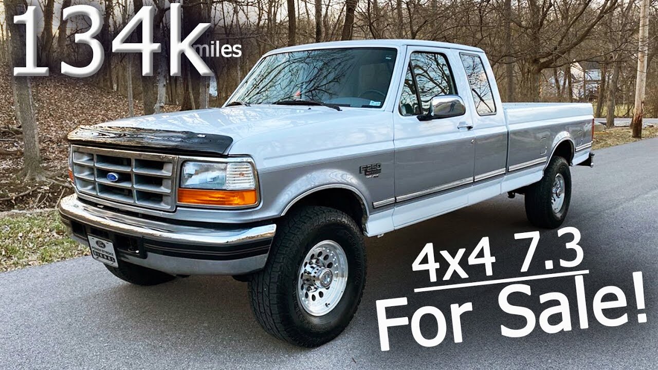 7.3 Powerstroke For Sale: 1995 Ford F-250 OBS Diesel 4x4 with Only 134k Miles!